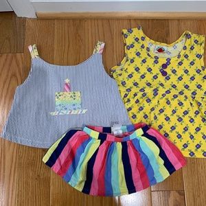 Bundle of Toddle Girl Tops and Skirt